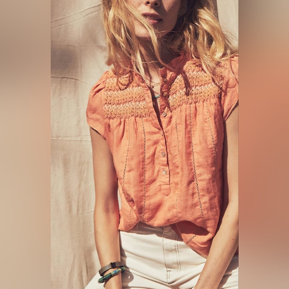 Faherty Women's Orange Top